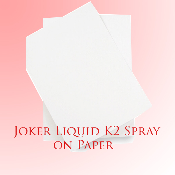 Joker Liquid K2 Spray on Paper