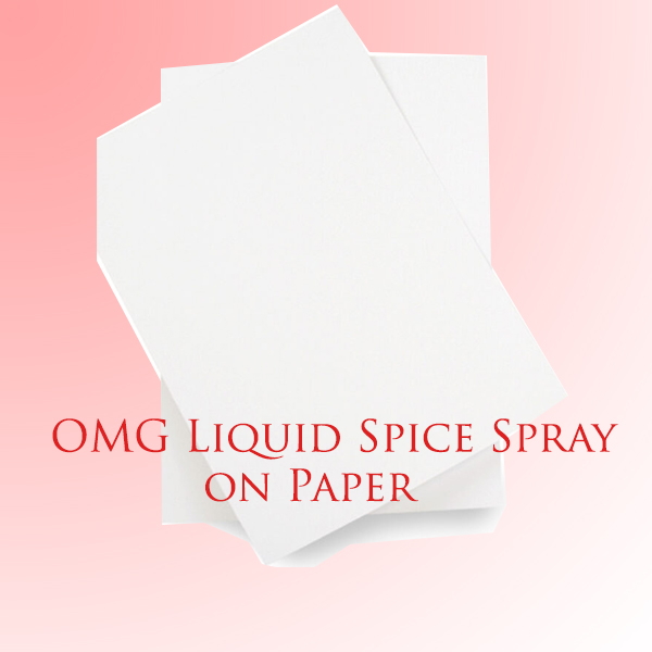 OMG Liquid Spice Spray on Paper