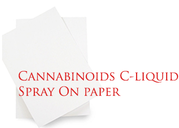 Cannabinoids C-liquid Spray On paper